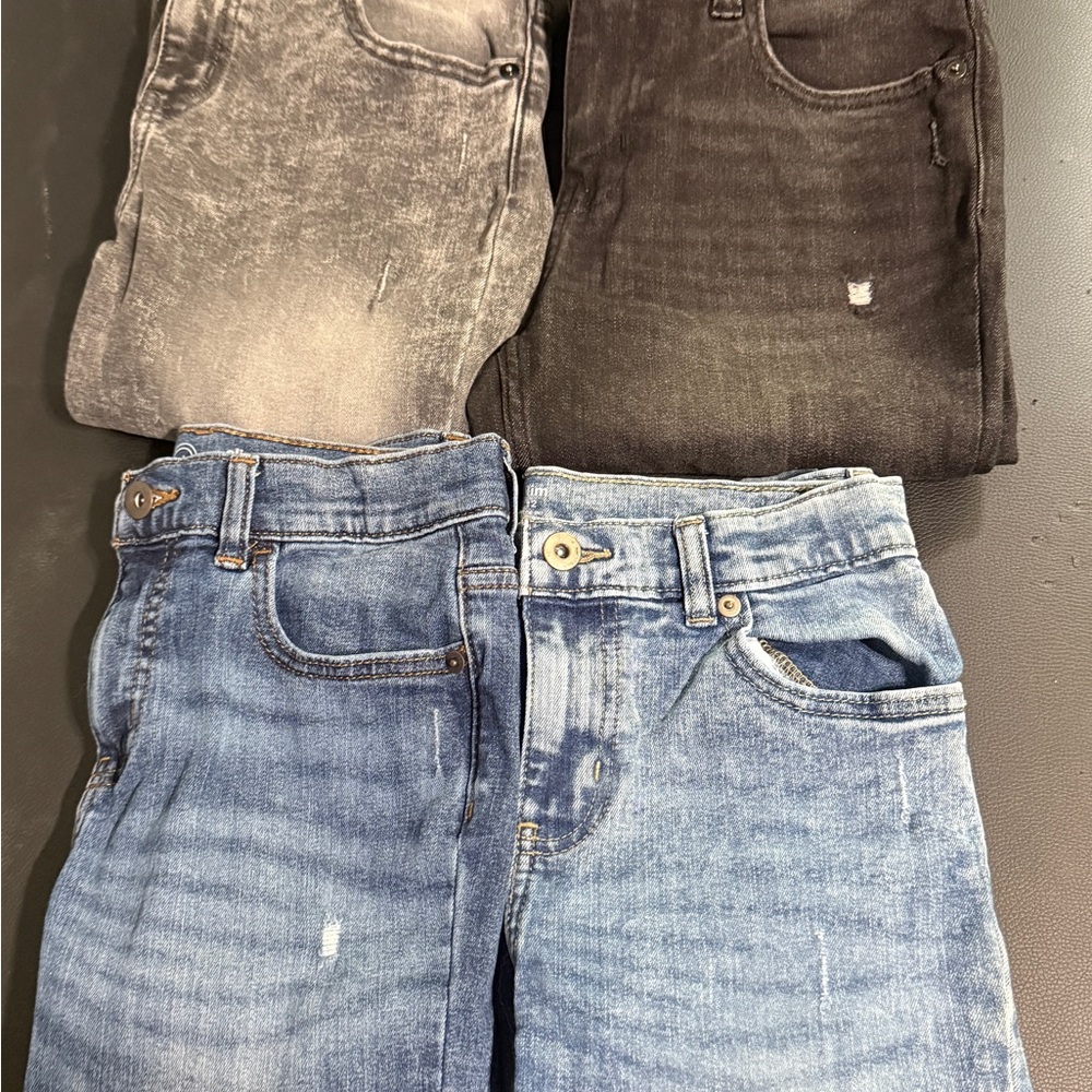 Wonder Nation Kids Jeans - Black, Gray, Blue